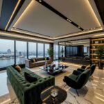 Dark Green Luxury Sofa Set